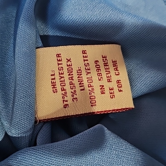 Reba Floral Tiered Sheer Ruffle Sleeve Blouse 97% Polyester 3% Spandex Size M - Picture 8 of 8